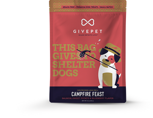 GivePet Biscuit Dog Treats - Grain-Free Campfire Feast 12oz Bag