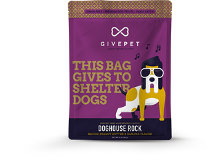 GivePet Biscuit Dog Treats - Grain-Free Doghouse Rock 12oz Bag