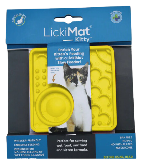 LickiMat Kitty (Mini Catster) - Yellow