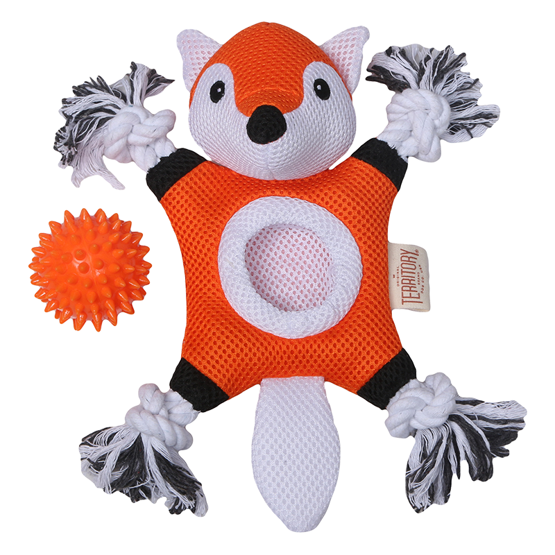 Territory 2-In-1 Dog Toy - Fox 10