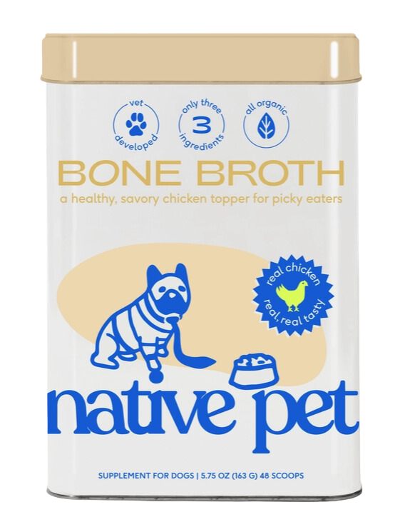Native Pet Dehydrated Chicken Broth 5.6oz Tin