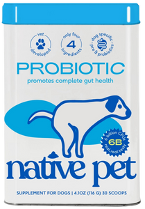 Native Pet Probiotic Supplement 4.1oz Tin