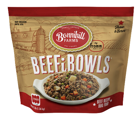 Fromm Bonnihill Farms Frozen Gently Cooked Dog Food - BeefiBowls 3lb Bag
