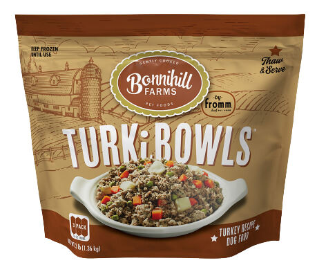 Fromm Bonnihill Farms Frozen Gently Cooked Dog Food - TurkiBowls 3lb Bag