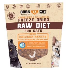 Boss Cat Freeze-Dried Complete Raw Chicken Nuggs 9oz Bag