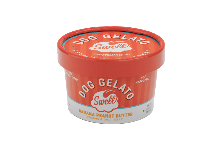 Swell Dog Frozen Gelato - Banana Peanut Butter 4.5oz resealable cup