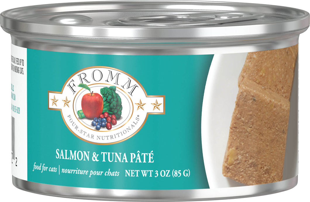 Fromm Wet Cat Food Four-Star Pâté Salmon & Tuna 3oz Can Single