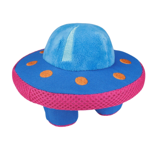 Hugsmart Space Paws - UFO Plush Dog Toy