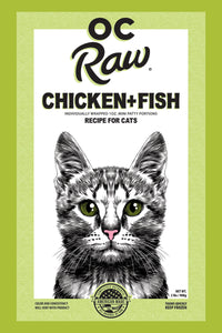 OC Raw Frozen Cat Food Patties Chicken 2lb Bag