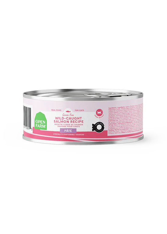 Open Farm Wet Cat Food - Wild-Caught Salmon Recipe 2.8oz Can Single