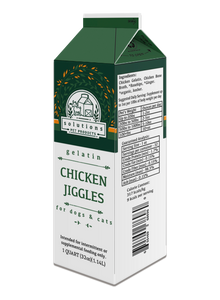 Solutions Dog & Cat Frozen Chicken Jiggles Chicken Gelatin - 1 quart (32oz)