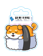 Sticker - Small - Fun Sushi Dog