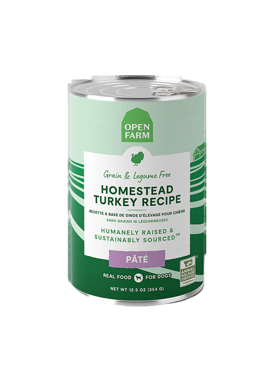 Open Farm Wet Dog Food - Homestead Turkey Recipe 12.5oz Can Single