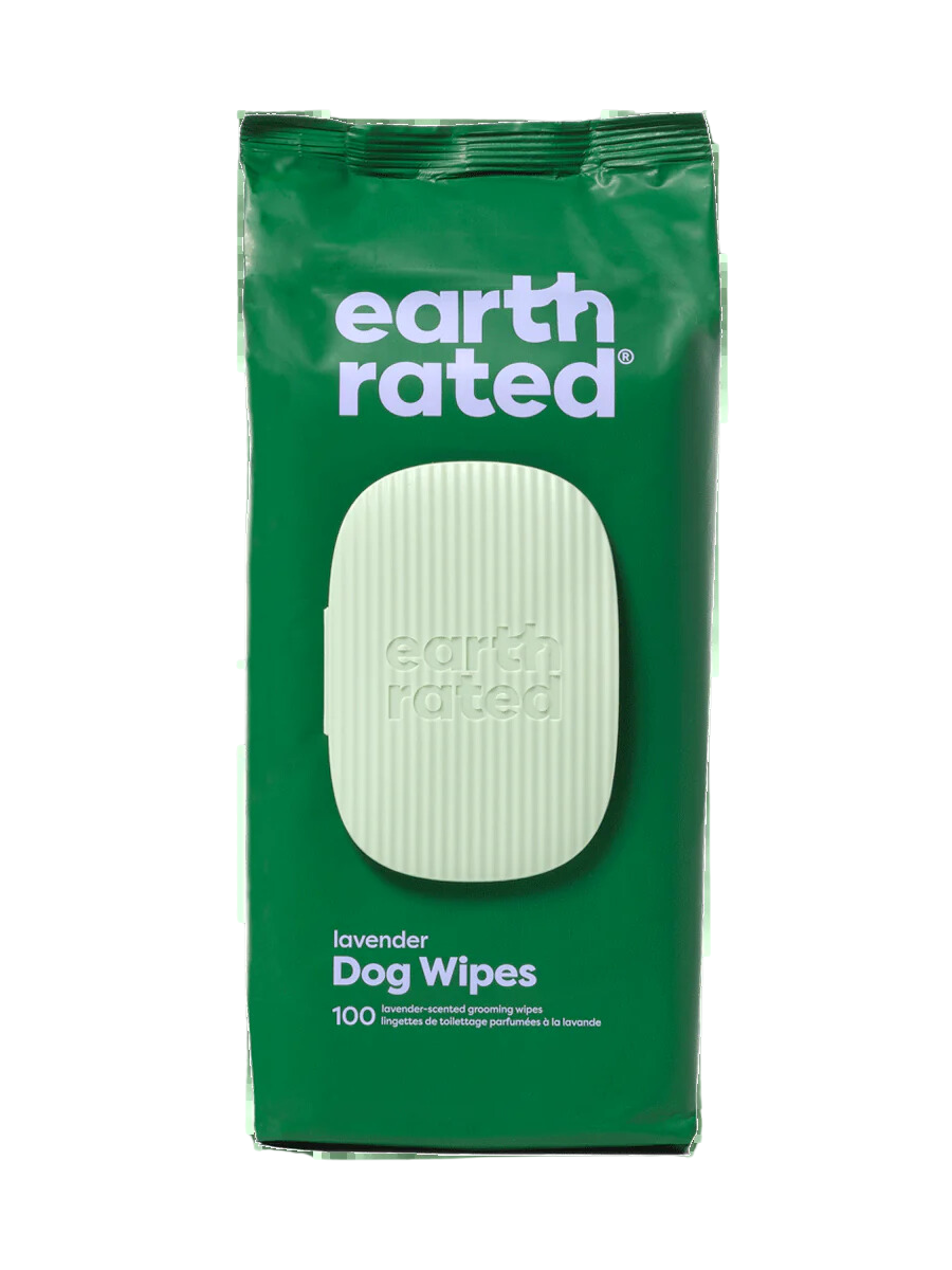 Earth Rated Grooming Wipes Lavender 100ct