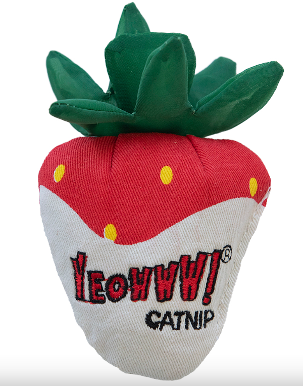 Yeowww! Strawberry Catnip Cat Toy - White Chocolate (White)