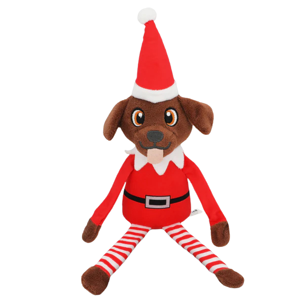 *Seasonal - WINTER* PUPROAR Pooch on a Perch Christmas Dog Squeak & Crinkle Toy
