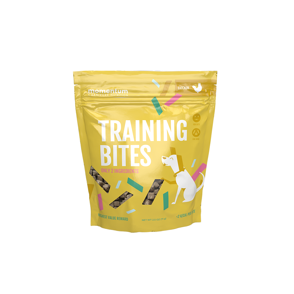 Momentum Freeze-Dried Training Bites Dog Treats - Chicken 2.5oz Bag