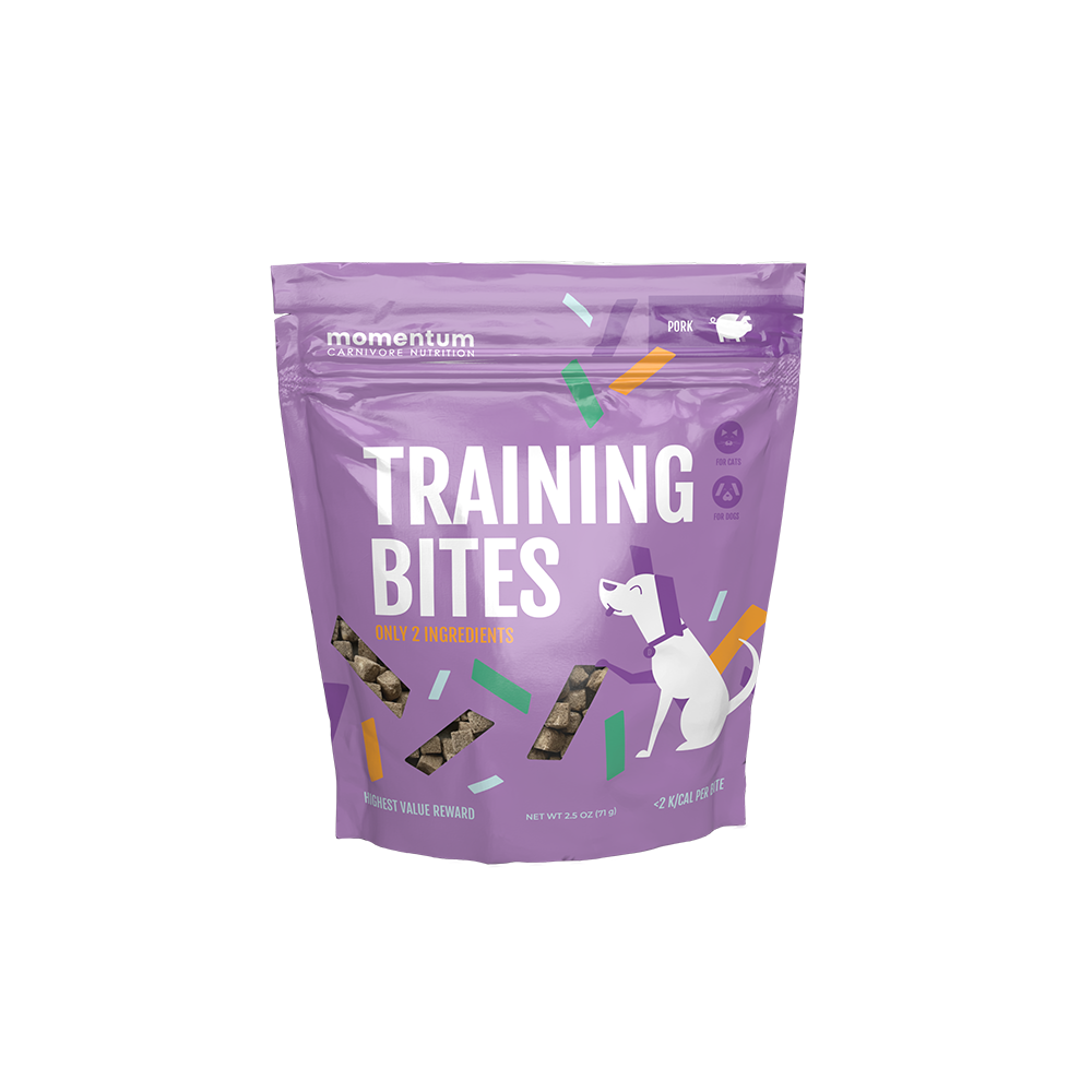 Momentum Freeze-Dried Training Bites Dog Treats - Pork 2.5oz Bag
