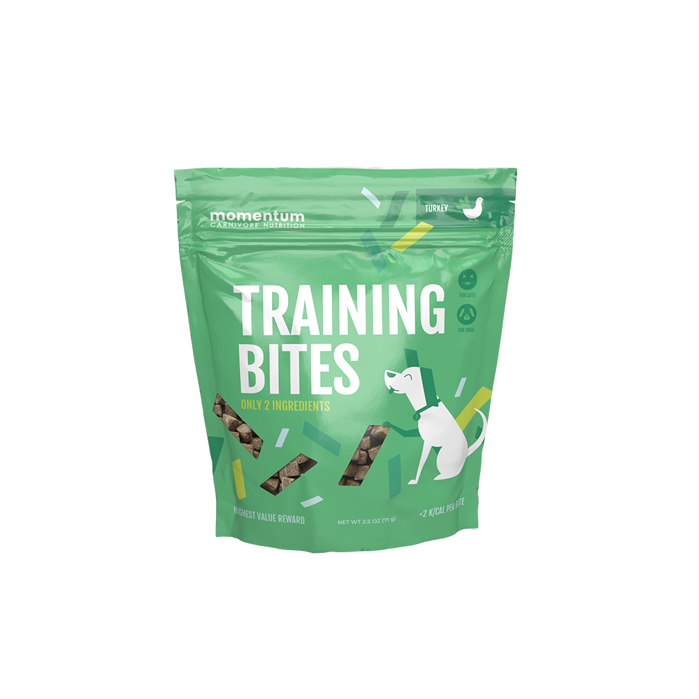 Momentum Freeze-Dried Training Bites Dog Treats - Turkey 2.5oz Bag