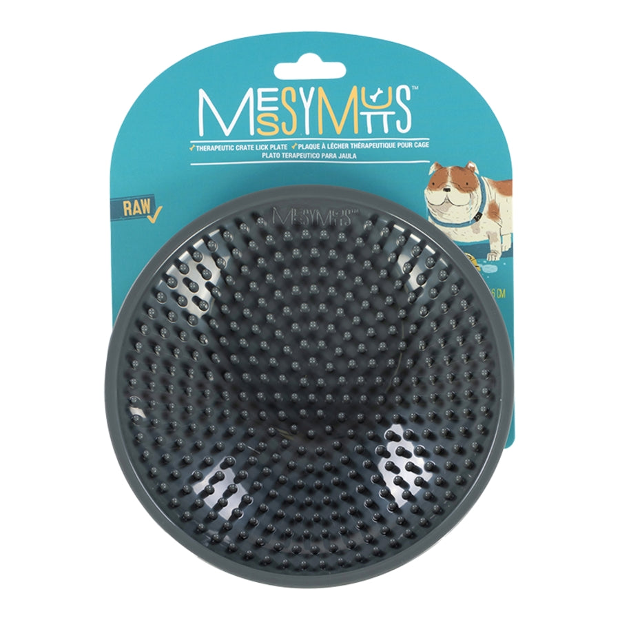 Messy Mutts Dog Crate Plate Cool Grey