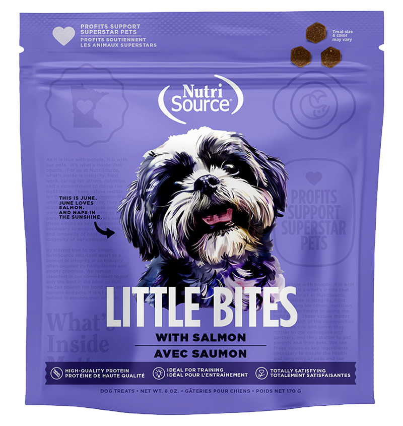 Nutrisource Little Bites Salmon Dog Treats 6oz Bag