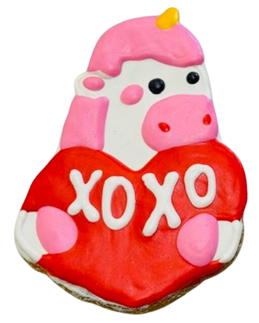 *Seasonal - SPRING* Lucky Biscuit Pet Bakery Valentine Unicorn Cookie