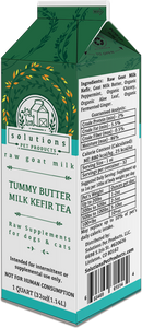 Solutions Dog & Cat Frozen Tummy Butter Tea Cultured Raw Goat Milk - 1 quart (32oz)