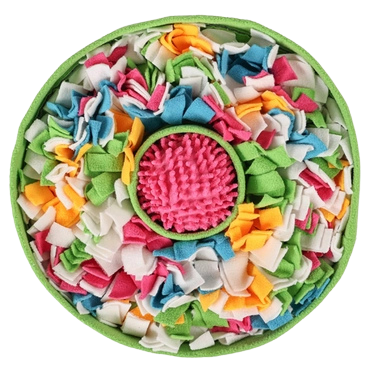 Cheerhunting Snuffy - Colorful Dog Hide Food Bowl - Green