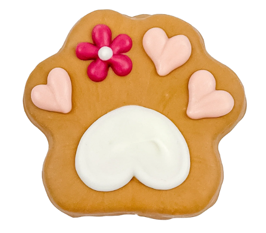 *Seasonal - SPRING* Bosco & Roxy's Valentine's Flower Paw Dog Cookie