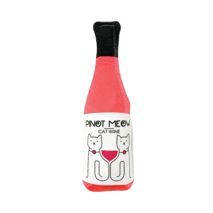 PetWineShop Purring Wine Catnip Kicker Toy
