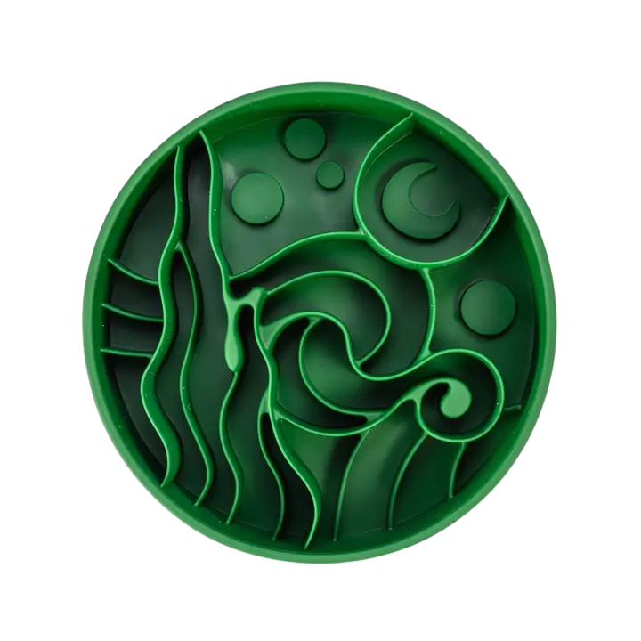 Happy Dingo Starry Night Interactive Slow Feeder Bowl