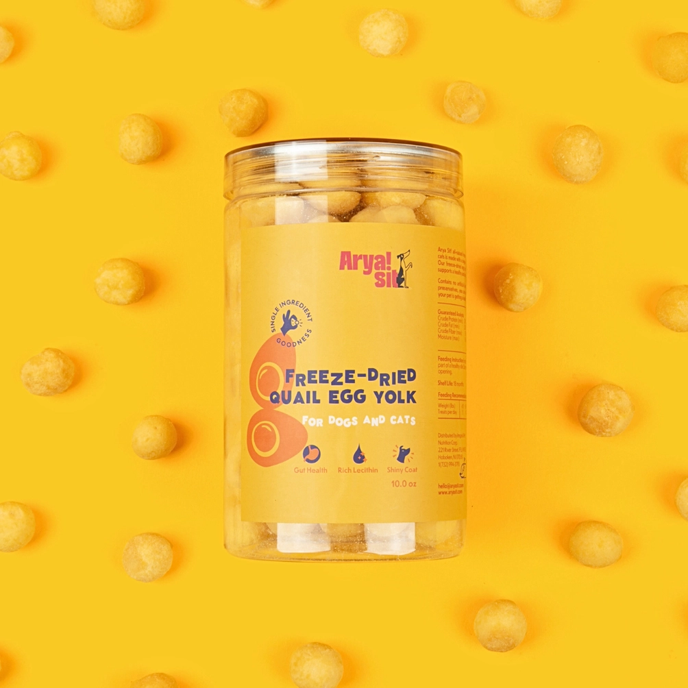 Arya Sits Freeze-Dried Egg Yolk Treats 10oz jar