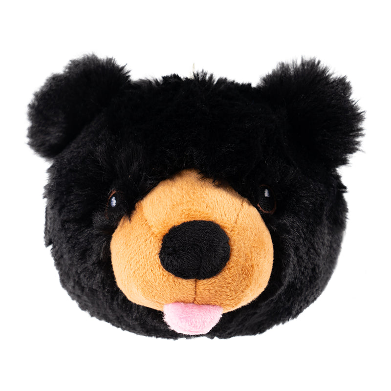 Tall Tails 2-in-1 Dog Toy - Black Bear Head 4