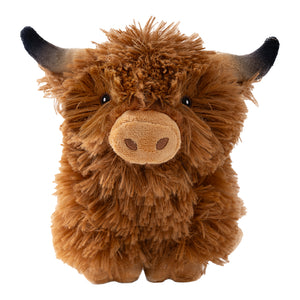 Tall Tails Plush Squeaker Dog Toy - Highland Cow 8"
