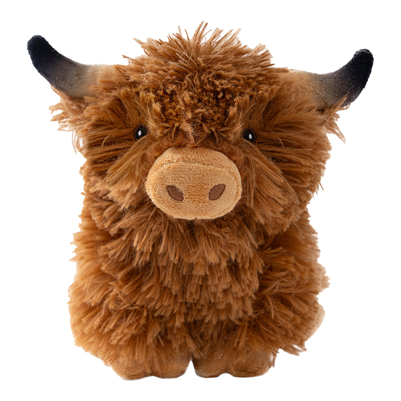 Tall Tails Plush Squeaker Dog Toy - Highland Cow 8
