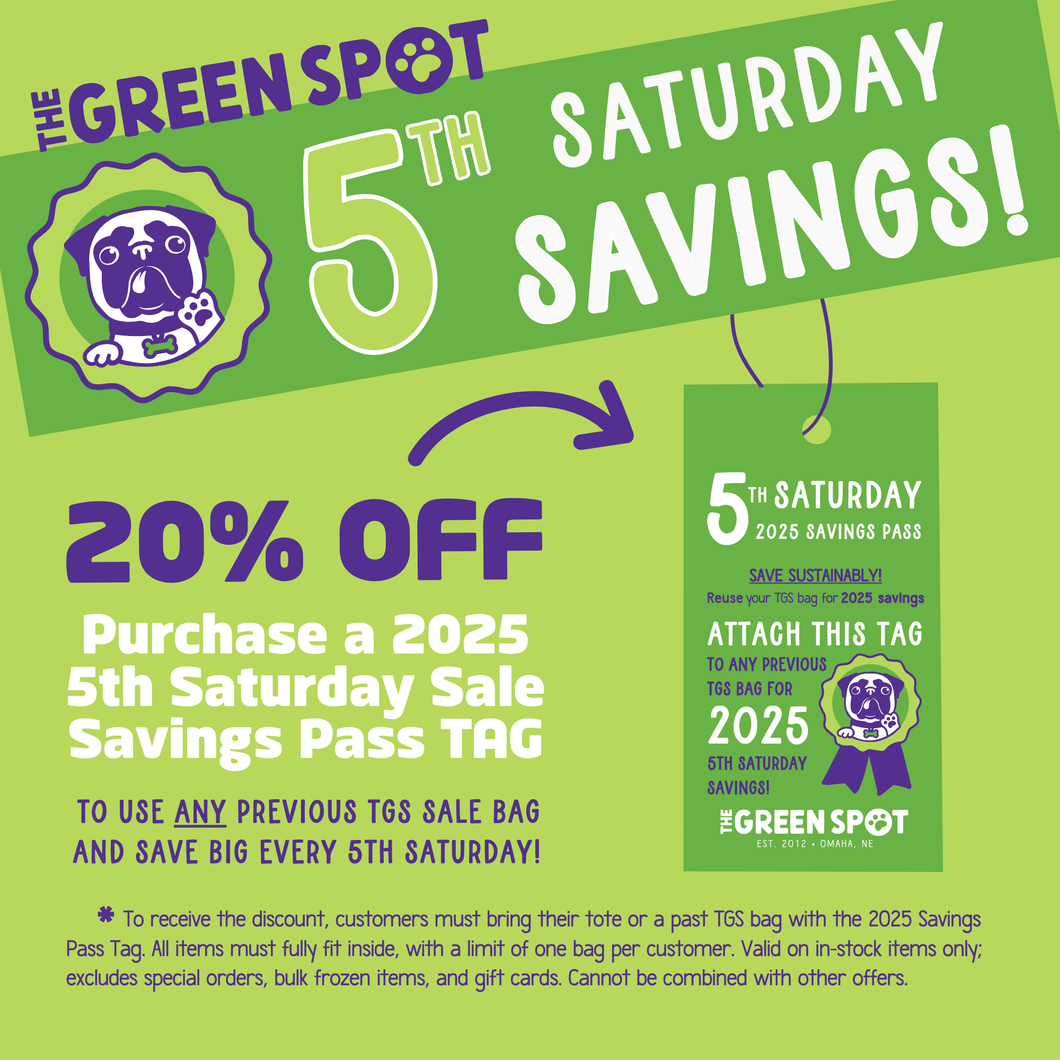 The Green Spot 5th Saturday Bonus Bones Savings Pass Tag