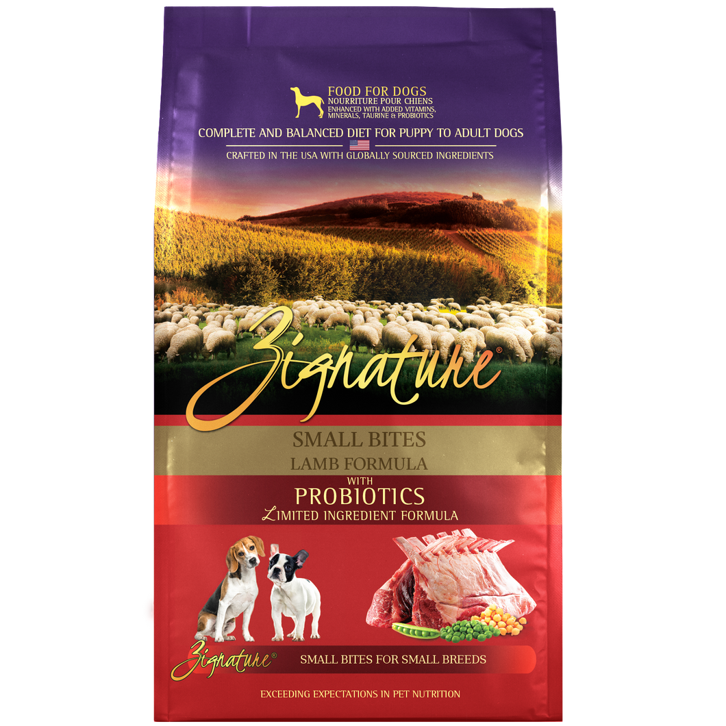 Zignature Dry Dog Food Grain-Free Small Bites Lamb Formula