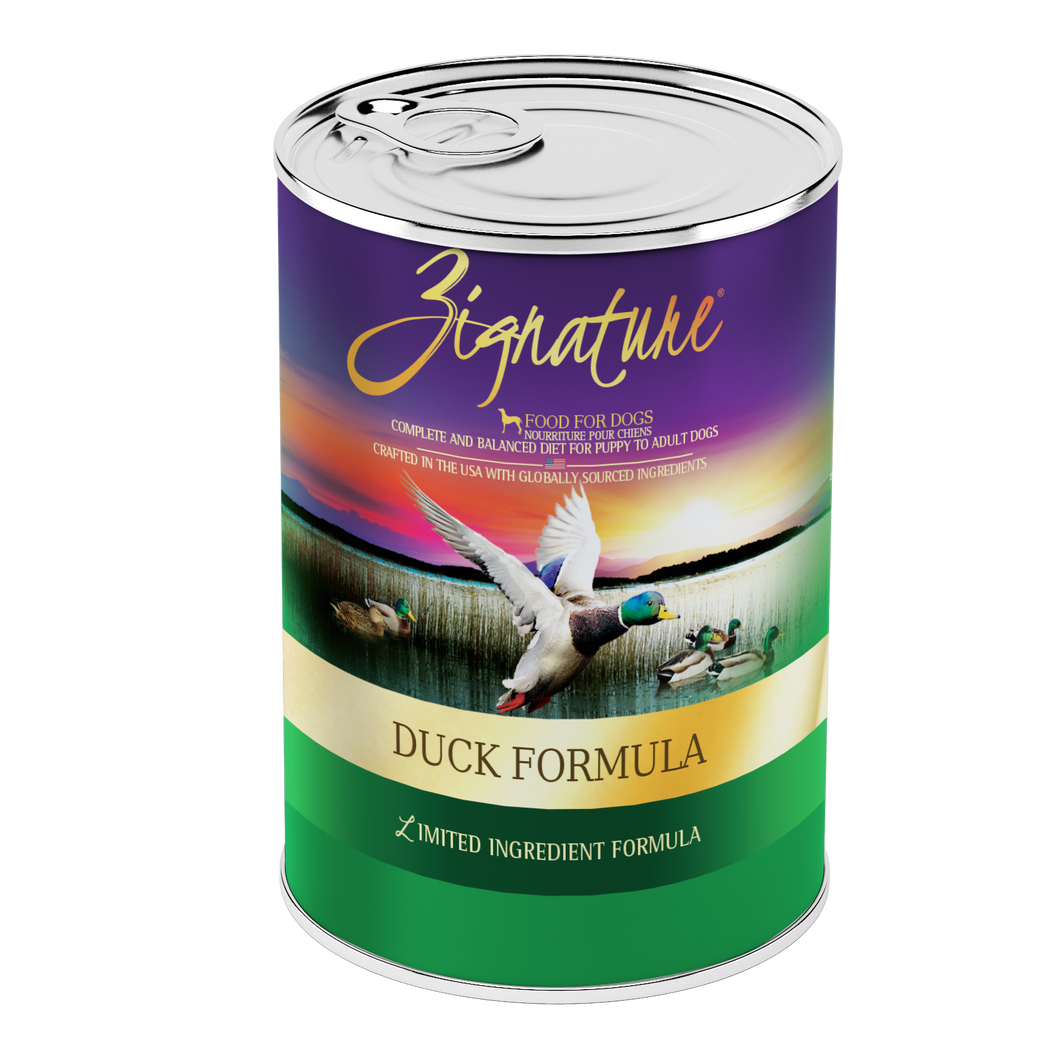 Zignature Wet Dog Food Grain-Free Duck Formula 13oz Can Single