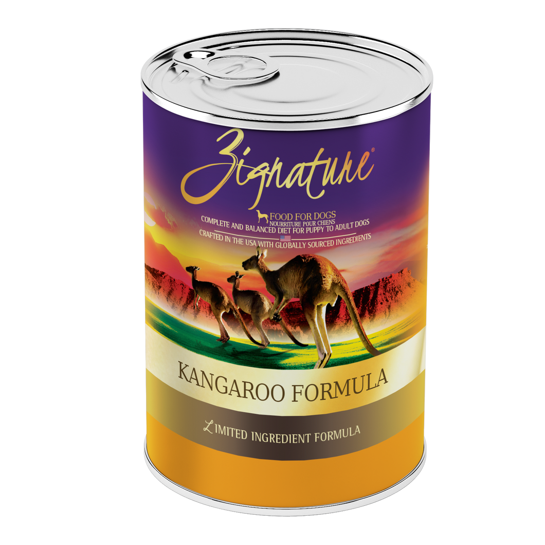Zignature Wet Dog Food Grain-Free Kangaroo Formula 13oz Can Single