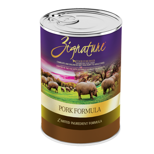 Zignature Wet Dog Food Grain-Free Pork Formula 13oz Can Single