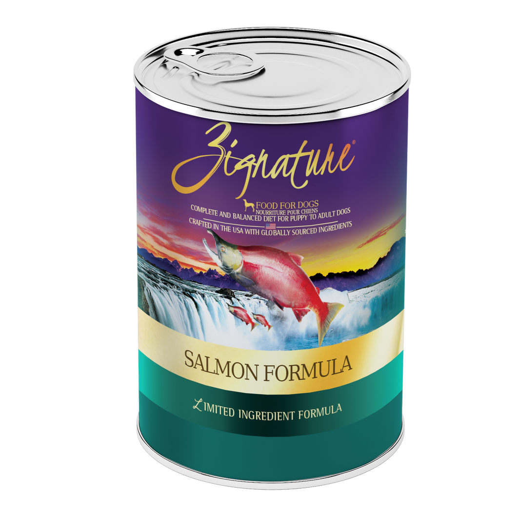 Zignature Wet Dog Food Grain-Free Salmon Formula 13oz Can Single