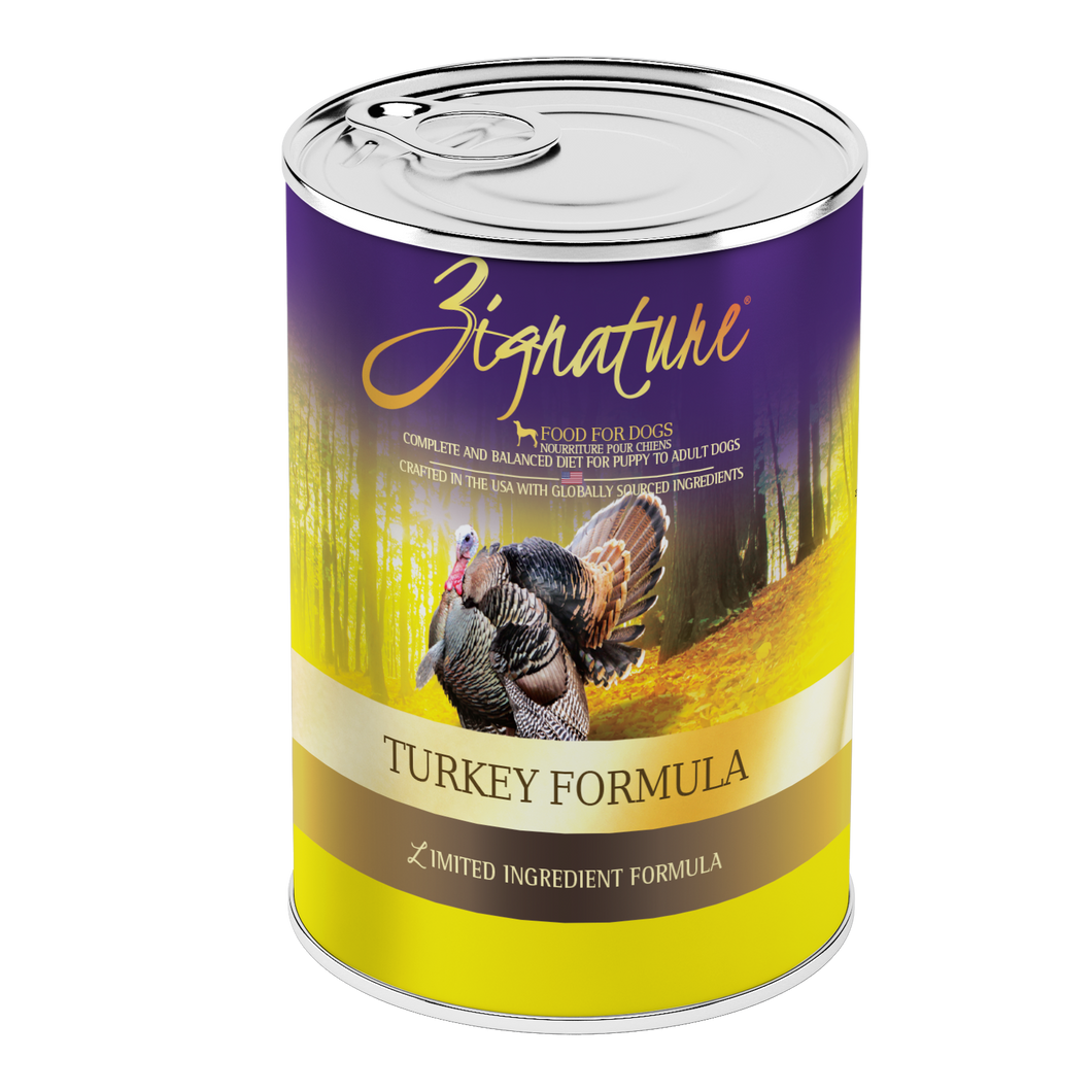 Zignature Wet Dog Food Grain-Free Turkey Formula 13oz Can Single