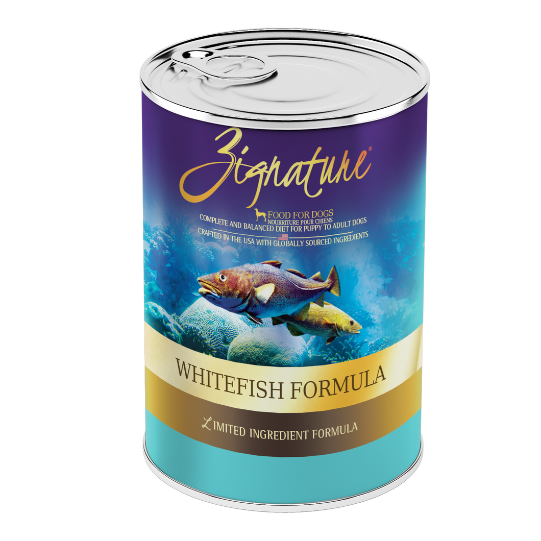 Zignature Wet Dog Food Grain-Free Whitefish Formula 13oz Can Single