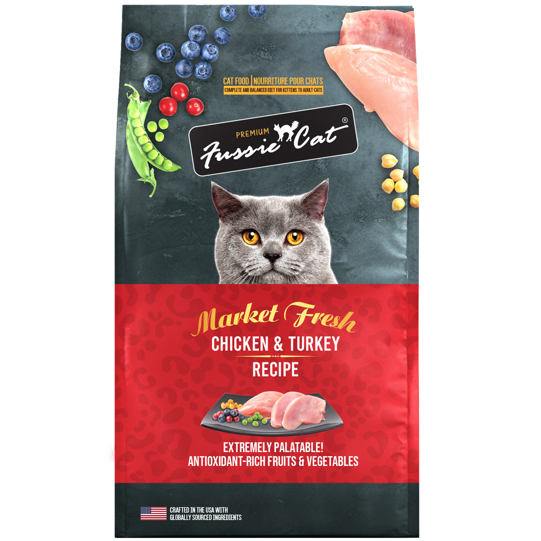 Fussie Cat Dry Cat Food - Market Fresh Chicken & Turkey