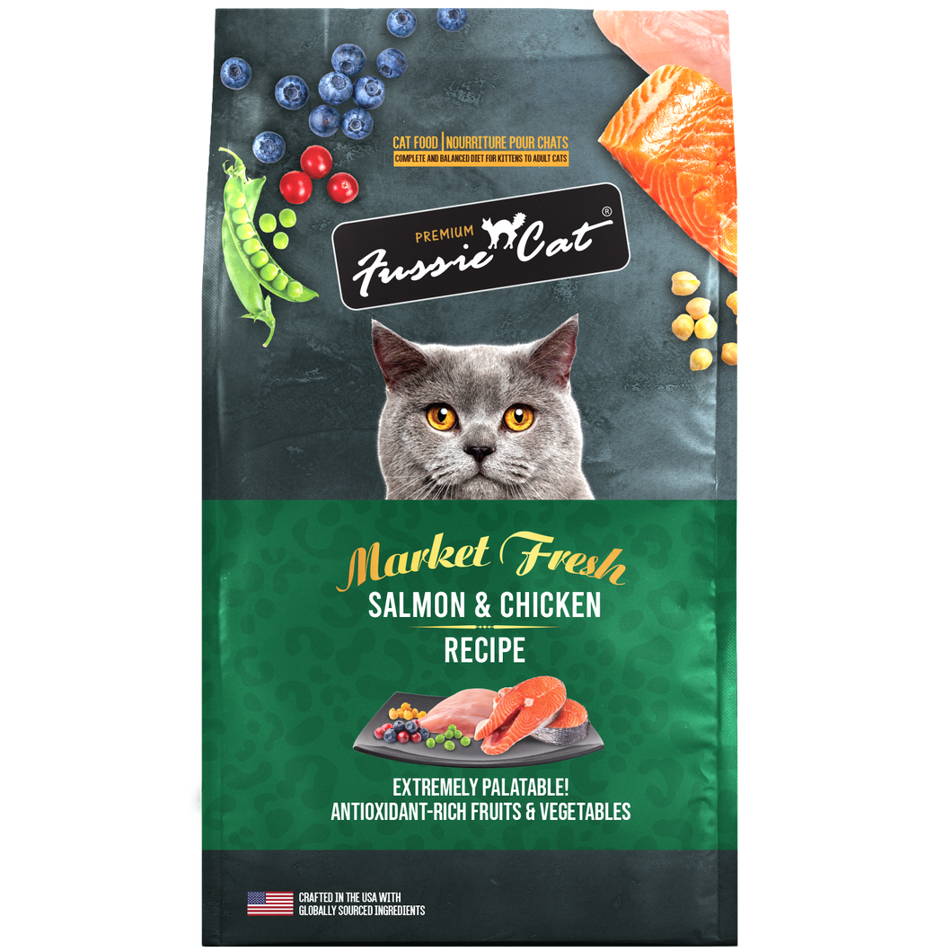 Fussie Cat Dry Cat Food - Market Fresh Salmon & Chicken
