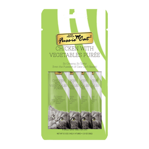 Fussie Cat Purée - Chicken with Vegetables 4pk 2oz Bag
