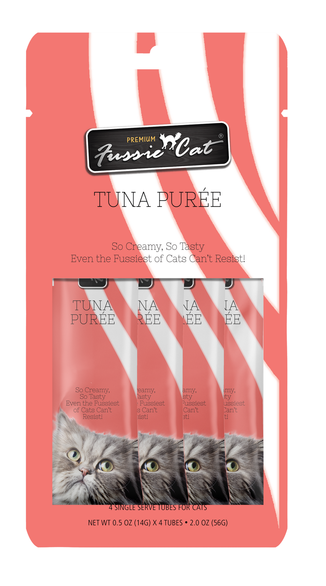Fussie Cat Purée - Tuna 4pk 2oz Bag