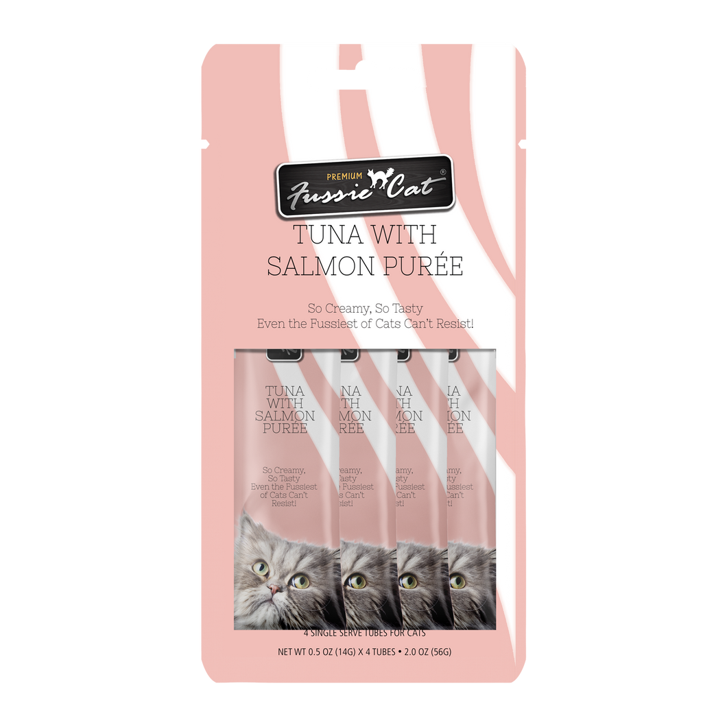 Fussie Cat Purée - Tuna with Salmon 4pk 2oz Bag
