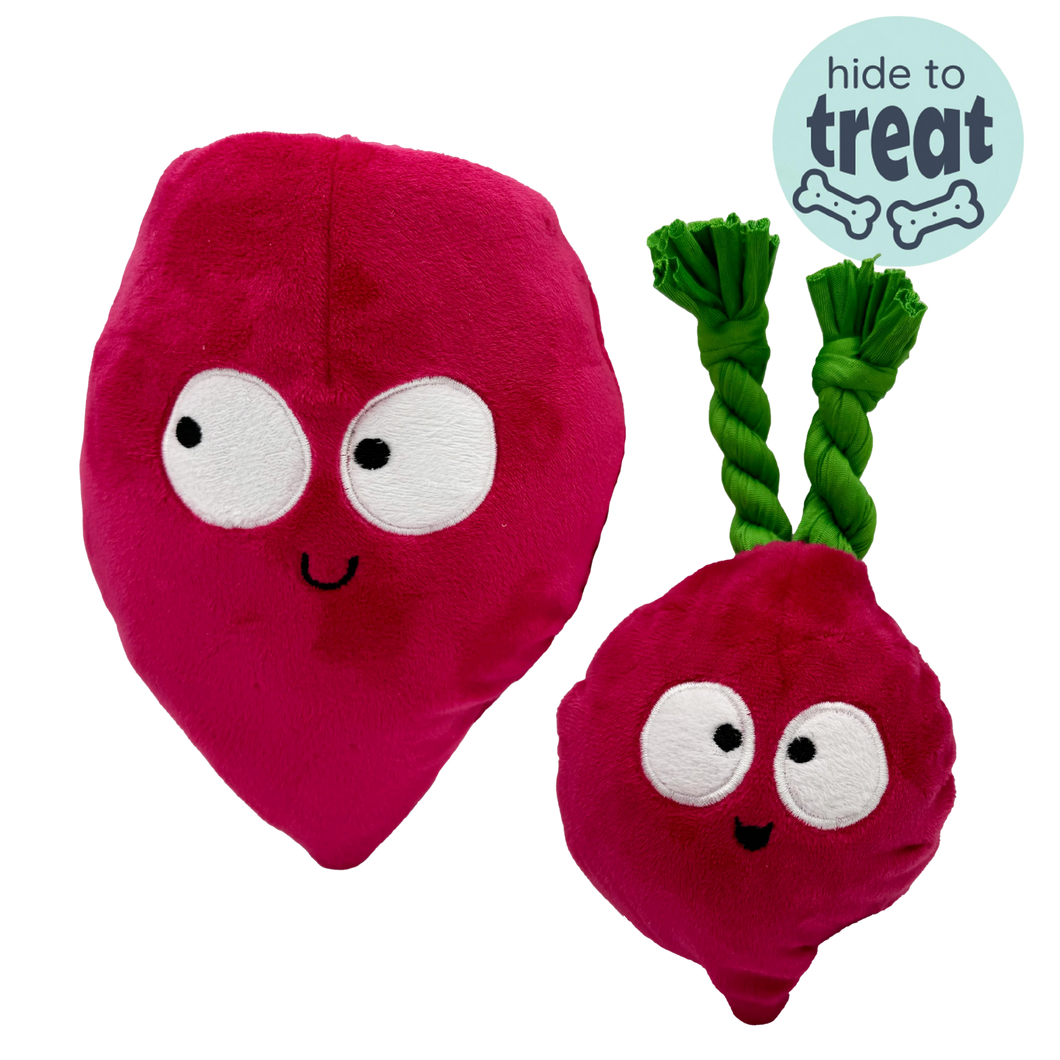 Lulubelle's Pop 'n Fetch Dog Toy - Beet