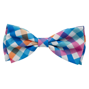 Huxley & Kent Blue Green Check Bow Tie -